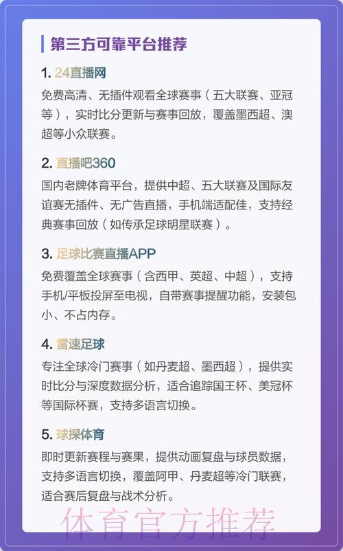 世界杯直播哪家网站最值得推荐？